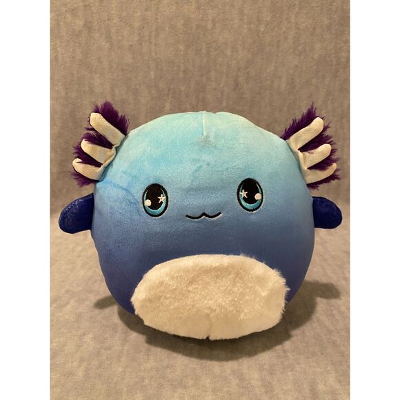 Squishmallows‎ Blue Axolotl 8 inch Stuffie Plush Kellytoy - Picture 1 of 7